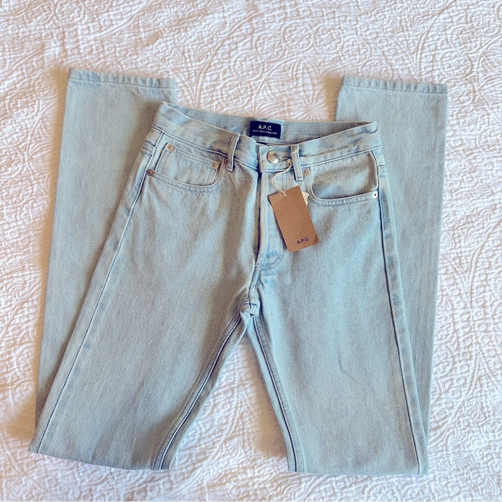 A.P.C. Petit New Standard Japanese Raw Selvedge Denim Jeans 24 NEW Japanese